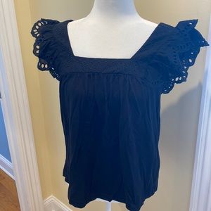 NWT J.Crew  Eyelet & Cotton Top Sz XS